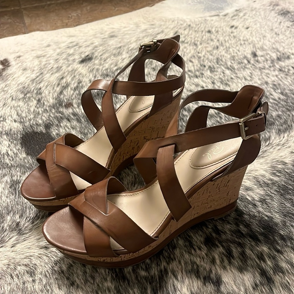 Studio Paolo cork wedge sandals